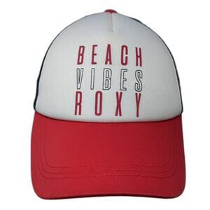 Beach Vibes Roxy Snapback Trucker Hat Multicolor One Size Adjustable Mesh Back